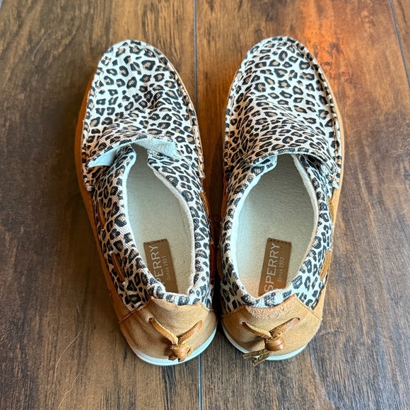 Sperry Cheetah Animal Print Loafer Shoe Slip On Women’s Sz 8.5 (BL) - Picture 4 of 6